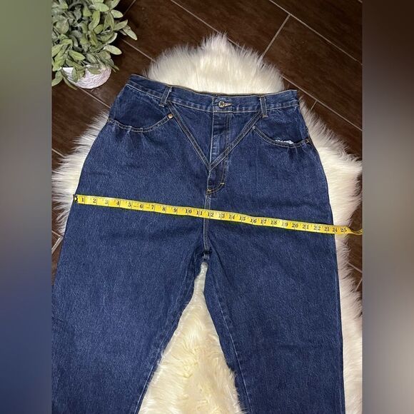 Ozark Mountain dark blue denim bareback jeans - Picture 6 of 9